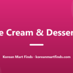 Korean Sweet Potato Ice Cream and Snacks