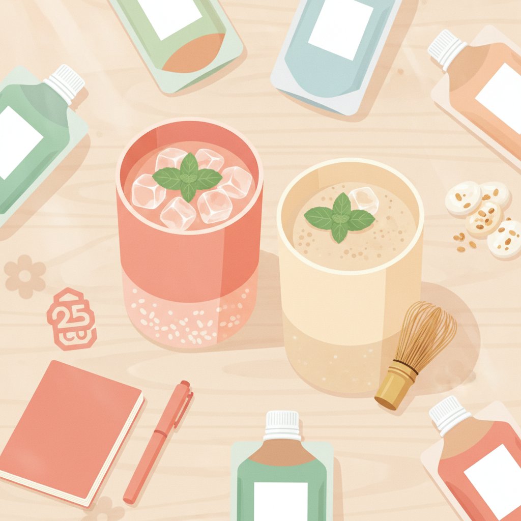 Testing Korean Sikhye and Misutgaru Drinks from GS25 and CU
